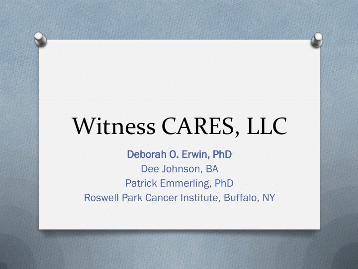 witness cares llc