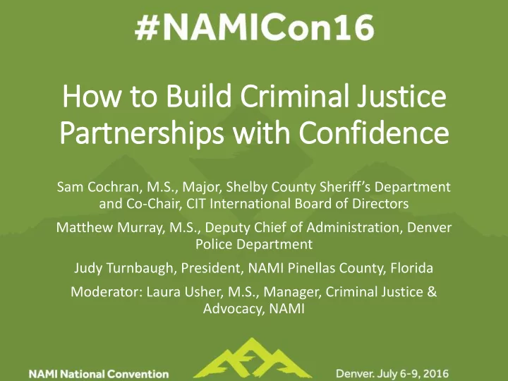 how to buil ild criminal justice