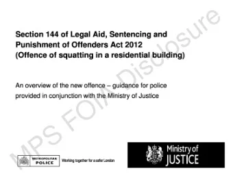 e  r  u  s Section 144 of Legal Aid , Sentencing an d  o Punishment of Offenders Act 201 2  l  c