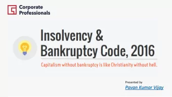 Pavan Kumar Vijay  Default Amount  A Partnership Firm or an  A Company or an LLP  Individual