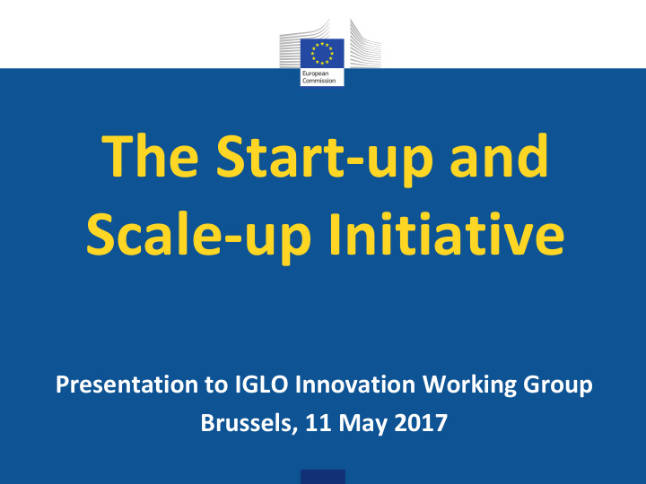 the start up and scale up initiative