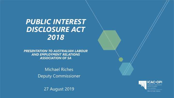 public interest disclosure act 2018
