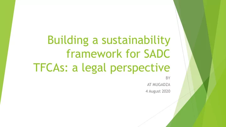 building a sustainability