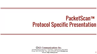 Protocol Specific Presentation  818 West Diamond Avenue - Third Floor,  Gaithersburg, MD 20878