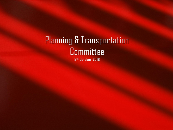 planning transportation committee