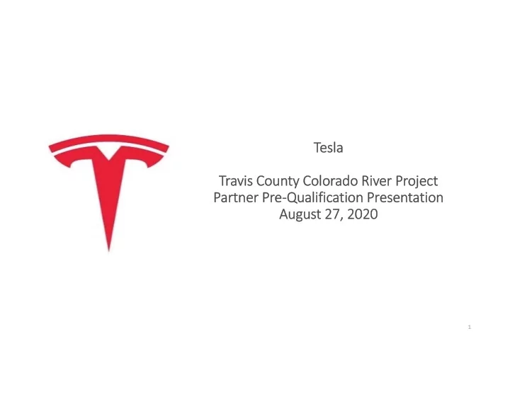 tesla travis county colorado river project partner pre