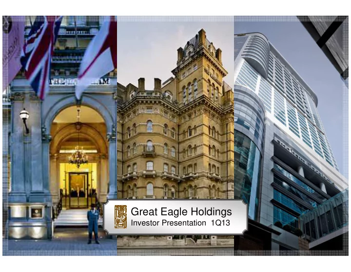great eagle holdings