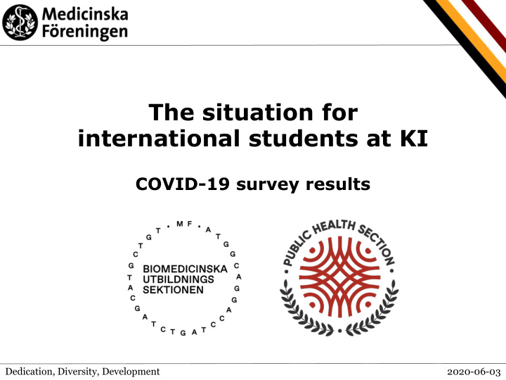 the situation for international students at ki