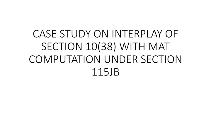 case study on interplay of