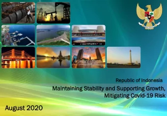 August  gust 202  020  About  t Invest  estor  or Relati  lations  ons Uni  Unit  t of the Repub