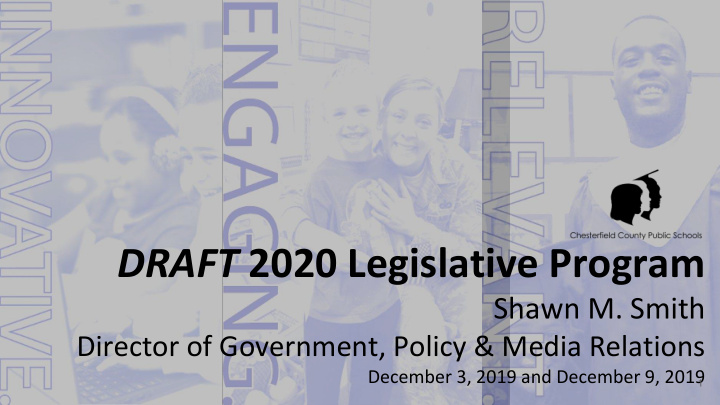draft 2020 legislative program