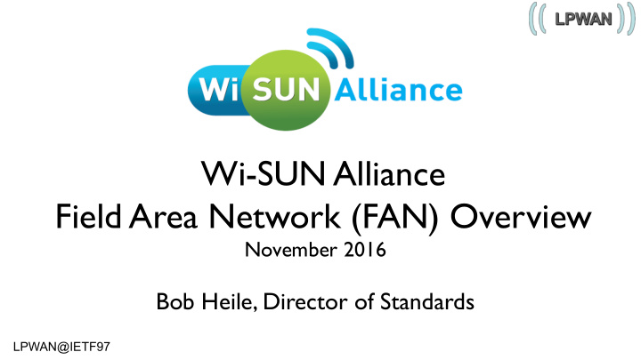 wi sun alliance field area network fan overview