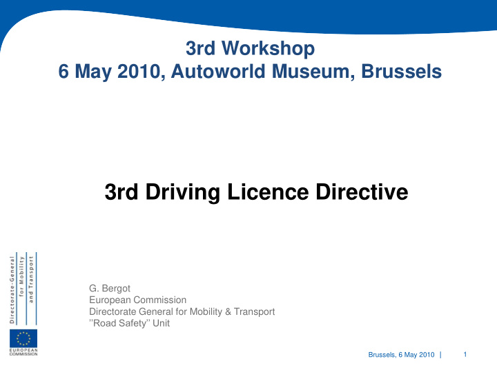 3rd driving licence directive