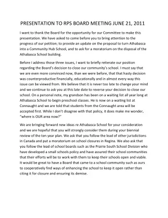 (2) When new schools are opened, we believe that it makes sense to discuss a long term plan of how