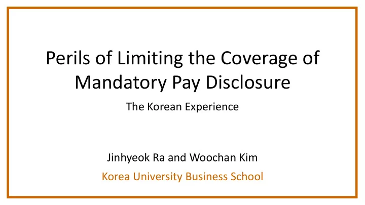 perils of limiting the coverage of mandatory pay