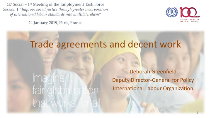 trade agreements and decent work