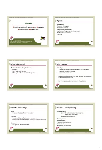 1  FPS FEDERAL PUBLIC SERVICE OF PUBLIC HEALTH, FOOD CHAIN SECURITY AND ENVIRONMENT  FPS FEDERAL