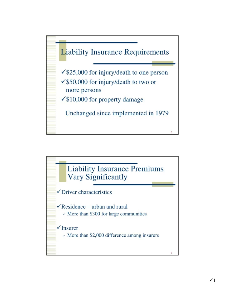 liability insurance requirements
