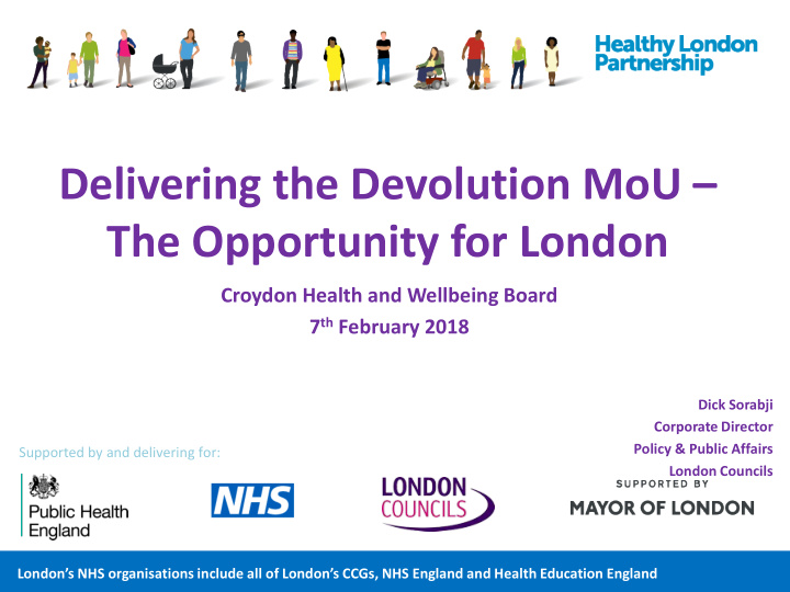 delivering the devolution mou the opportunity for london