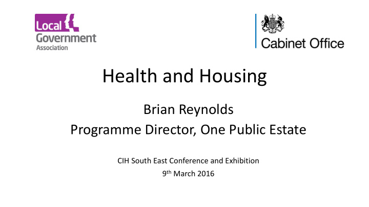 health and housing