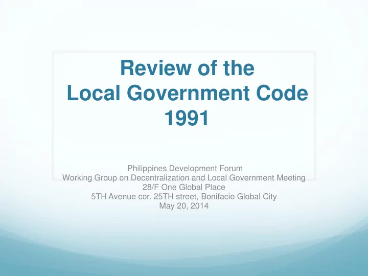 review of the