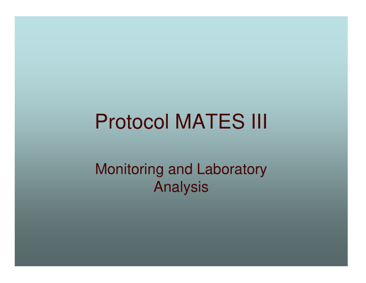 protocol mates iii