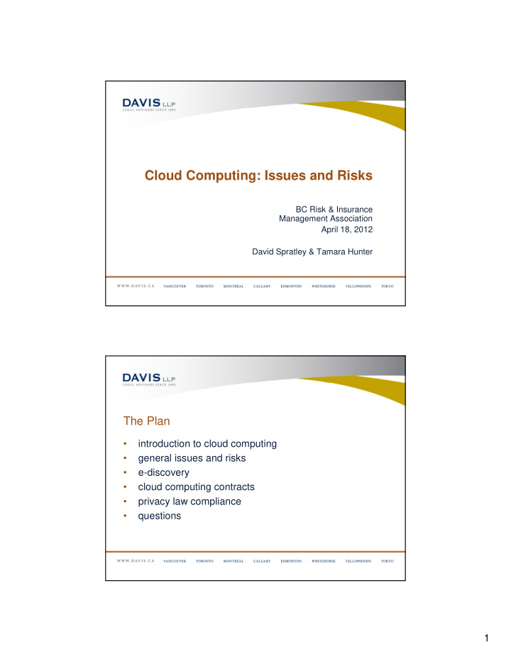 cloud computing issues and risks
