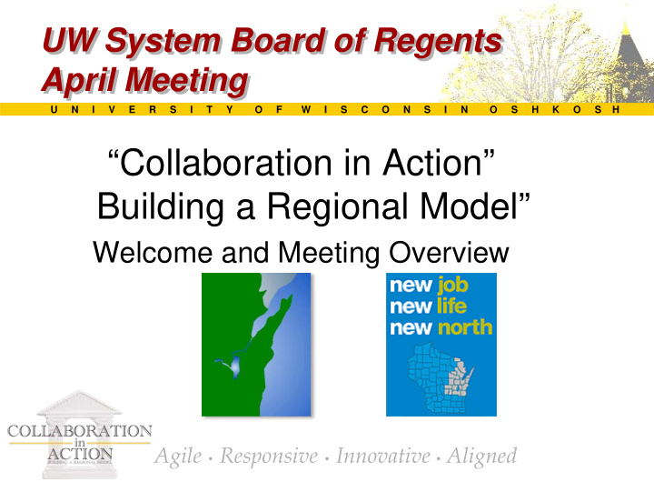collaboration in action building a regional model