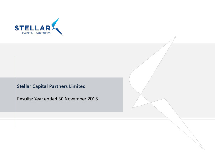 stellar capital partners limited