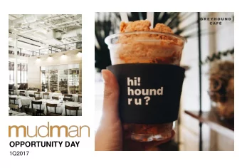 OPPORTUNITY DAY 1Q2017  Disclaimer This presentation contains certain forward looking statements.