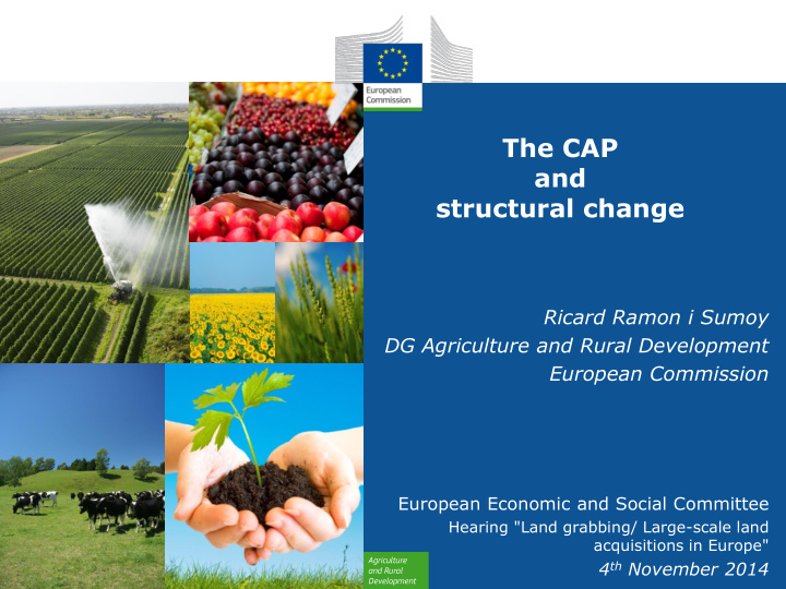 ricard ramon i sumoy dg agriculture and rural development
