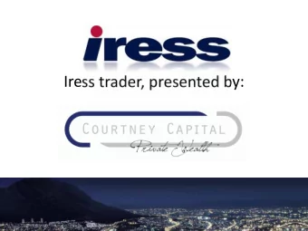 Iress trader, presented by:  Contents  Today:  Introduction  Navigation  Basics, Features