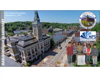 MARLBOROUGH ELEMENTARY  Marlborough School Building Committee  Owners Project  Manager:  PROJECT