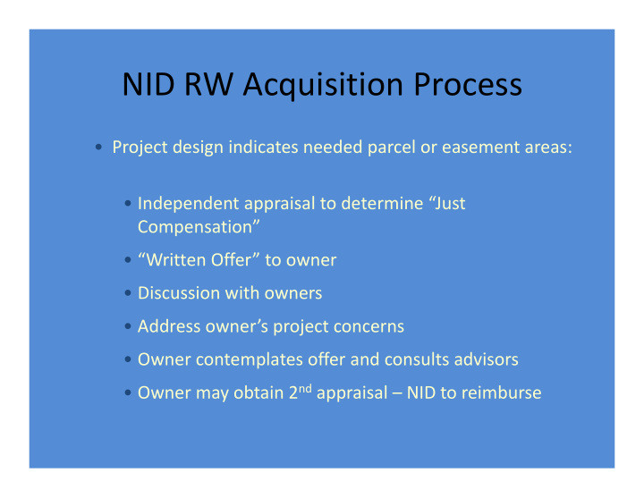 nid rw acquisition process