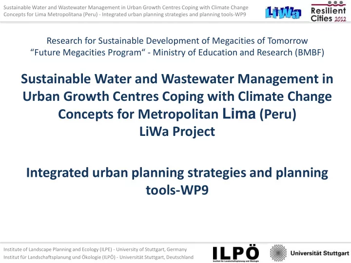 sustainable water and wastewater management in urban