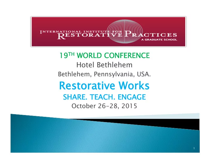 resto torati tive works