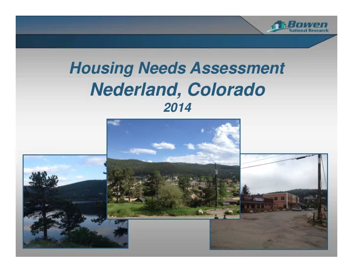 nederland colorado