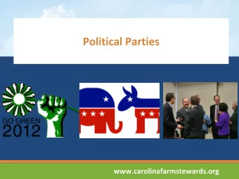 A. An organization of people who support a political ideology.    B. A celebration after a