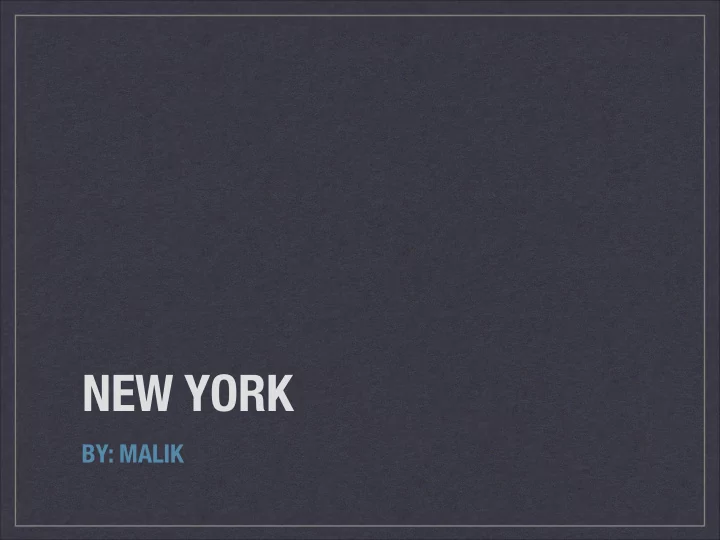 new york