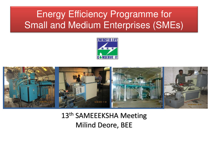energy efficiency programme for small and medium