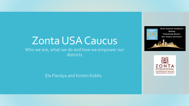 zonta usa caucus