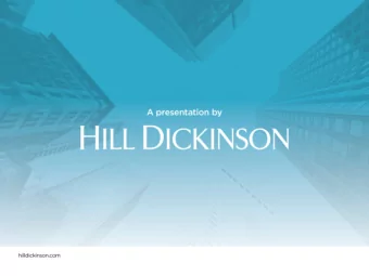 A presentation by  hilldickinson.com  Reports to prevent future deaths  Julie Ford  Legal Director