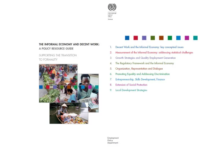 from informal sector to informal