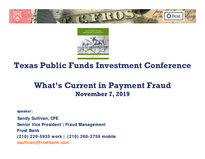texas public funds investment conference what s current