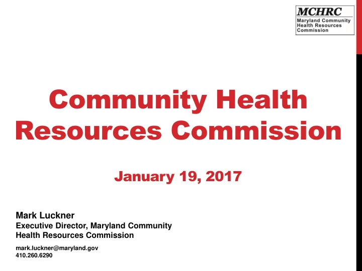 community health