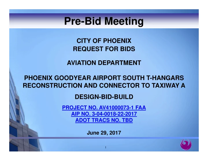 pre bid meeting