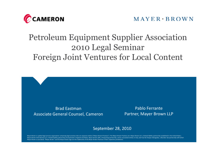 petroleum equipment supplier association 2010 legal