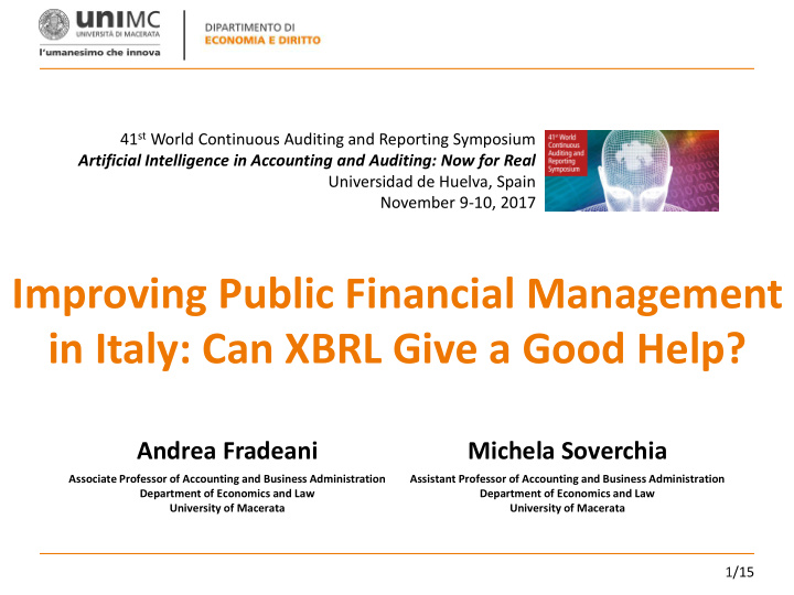in italy can xbrl give a good help