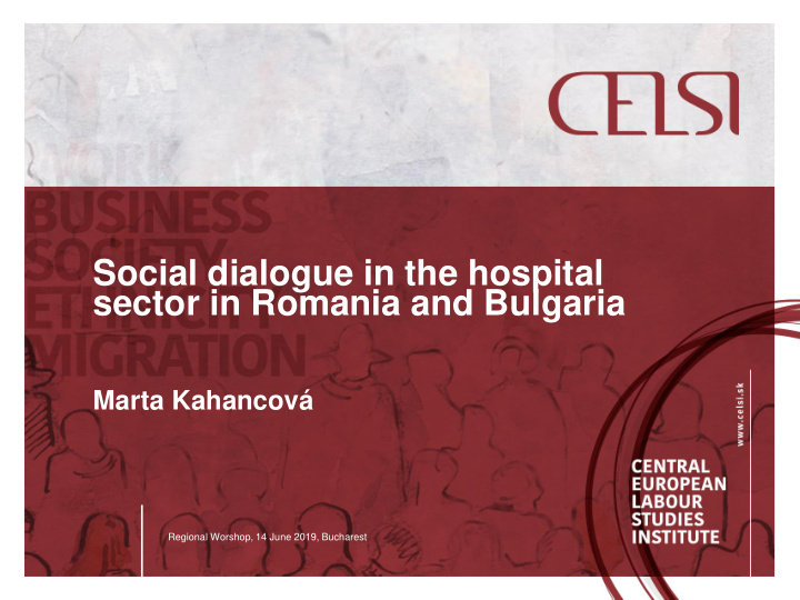 social dialogue in the hospital sector in romania and