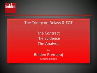 Delays &amp; EOT  Most Common Dispute  Most Complex Dispute  Most Uncertain Dispute  Construction